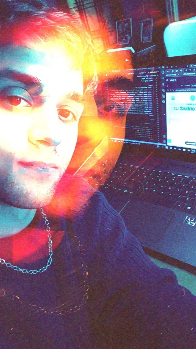 Juan Roccia at work with a colleague